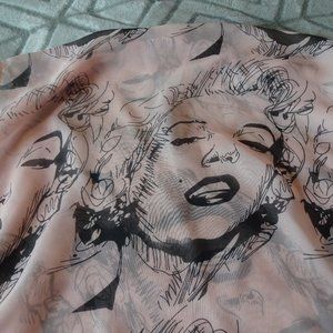 Vintage "MARLYN MONROE" Sheer Chiffon Scarf 60" x 24" (NEW)